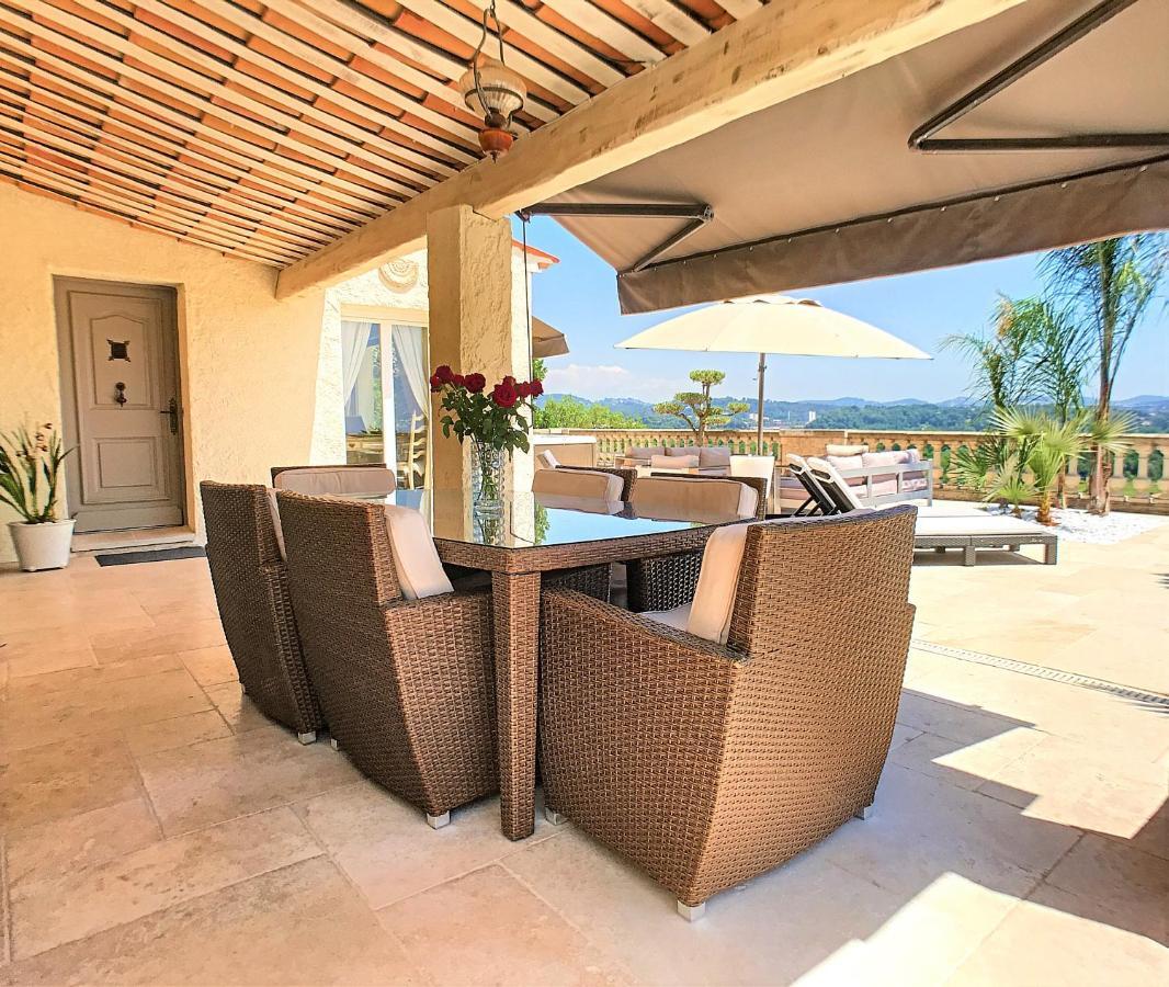 3 Bedrooms Villa Near Cannes - Pool & Jacuzzi - Sea View Mandelieu-la-Napoule Exterior photo