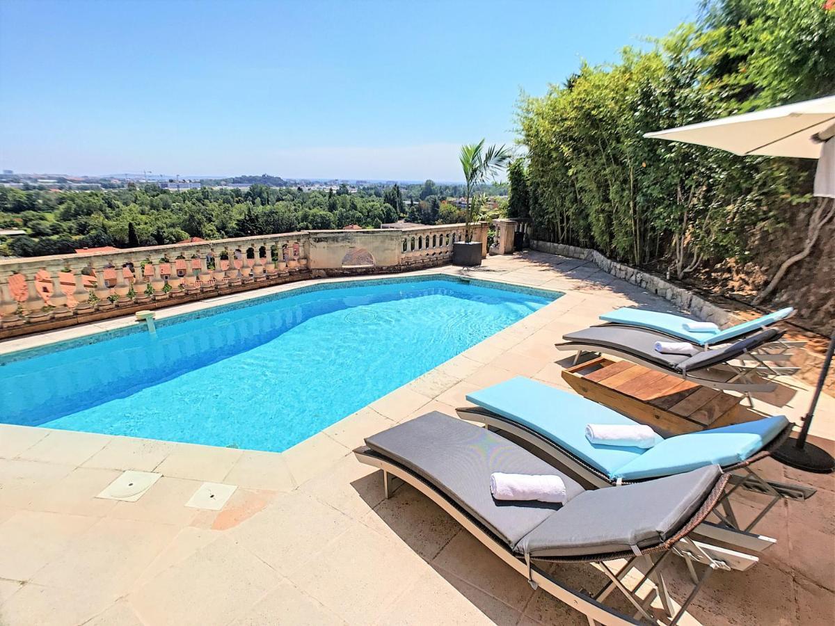 3 Bedrooms Villa Near Cannes - Pool & Jacuzzi - Sea View Mandelieu-la-Napoule Exterior photo